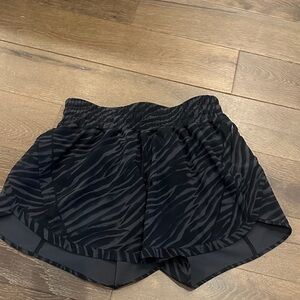 Lululemon Black Zebra Print Women's Shorts